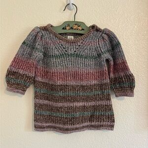 Baby Gap Shaker-Stitch 100% Cotton Knit Dress Size 6-12 Months | colorful |